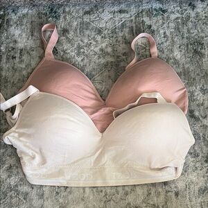 Izod Women's Bra Set - Pink and Cream